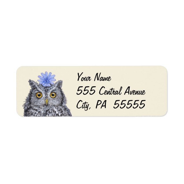 Owl return address labels (Front)