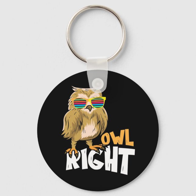 Owl Right Key Ring (Front)