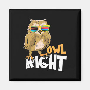 Owl Right Magnet