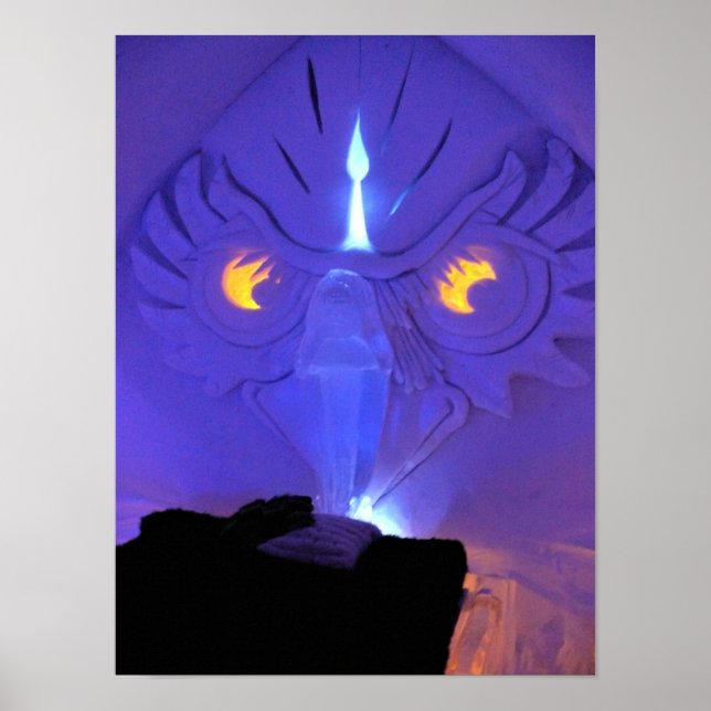 Owl Room, Hotel de Glace, Quebec, Canada Poster (Front)