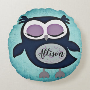 Owl Round Cushion