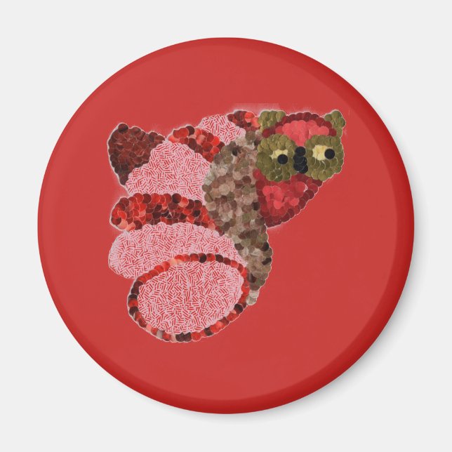 Owl Round Magnet (Front)