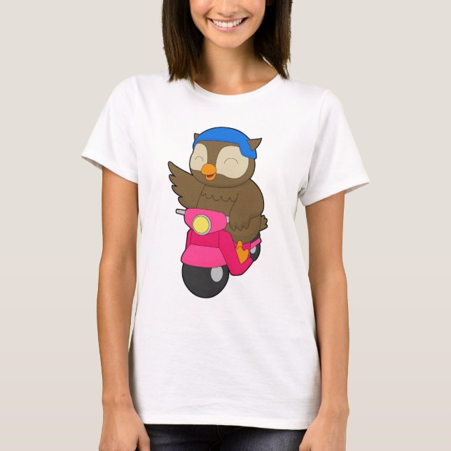 Owl Scooter T-Shirt (Front)