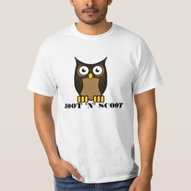 OWL SCOWL- HOOT "N" SCOOT T-Shirt (Front)
