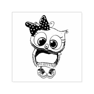 Owl Self-inking Stamp