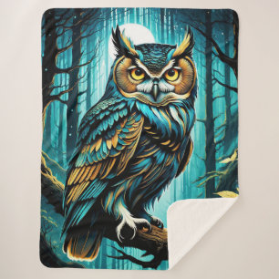 Owl Sherpa Blanket