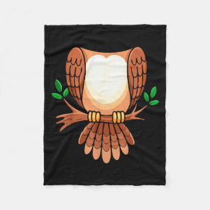 Owl Shirt Adult Men Women Kids Owl Costume  Fleece Blanket