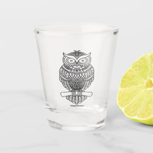 Owl - Shot Glass (black)