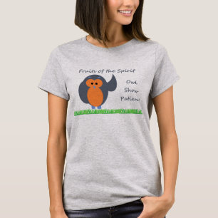 Owl  Show Patience Women's Hanes ComfortSoft® T-Sh T-Shirt