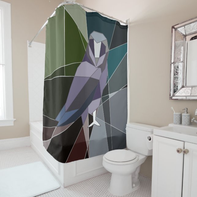 Owl Shower Curtain (In Situ)