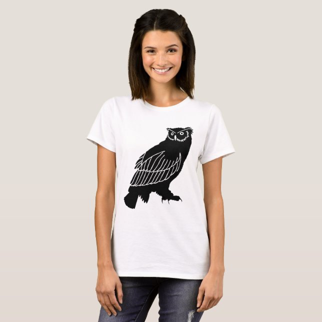 Owl Silhouette T-Shirt (Front Full)