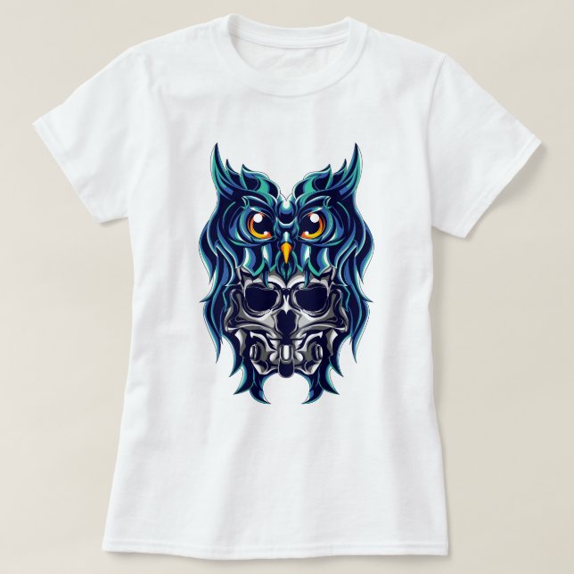 Owl Skull T-Shirt (Design Front)