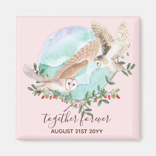 Owl Spirit Guides - Personalised Gift Couples Magnet