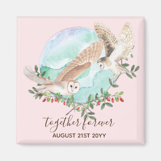 Owl Spirit Guides - Personalised Gift Couples Magnet