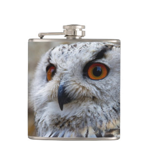 Owl Stainless steel flask