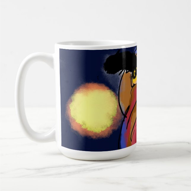 Owl star night coffee mug (Left)