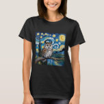 Owl Starry Night Van Gogh Whimsical Night Bird T-Shirt<br><div class="desc">Owl Starry Night Van Gogh Whimsical Night Bird</div>