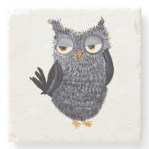 Owl Stone Coaster
