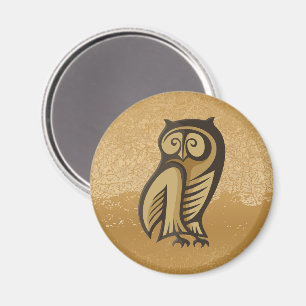 Owl Symbol Color Magnet