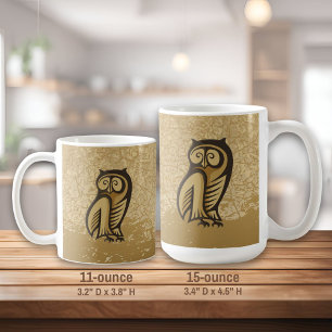 Owl Symbol Colour Coffee Mug