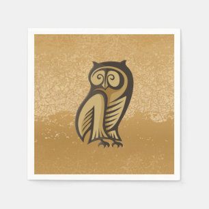 Owl Symbol Colour Napkin