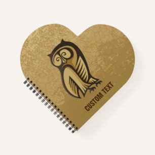 Owl Symbol Colour Notebook