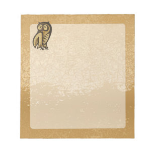 Owl Symbol Colour Notepad