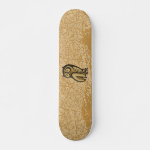 Owl Symbol Colour Skateboard