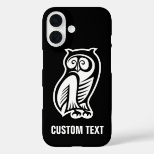 Owl Symbol White iPhone 16 Case