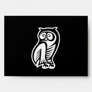 Owl Symbol White Envelope