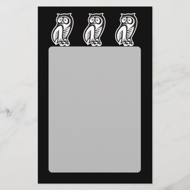 Owl Symbol White Flyer (Front)