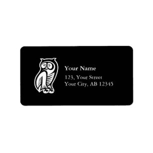 Owl Symbol White Label