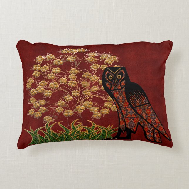 Owl Tapestry Decorative Cushion (Front)