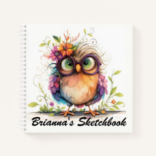 Owl-tastic Doodles: A Sketchbook for Tiny Artists Notebook