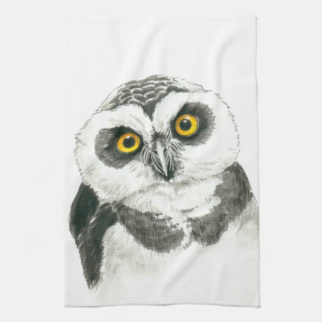 Owl Tea Towel (Vertical)