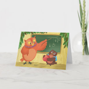 Owl Teacher Appreciation Card