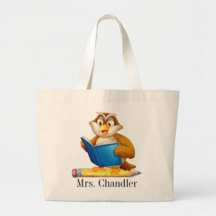 Owl Teacher Tote Bag
