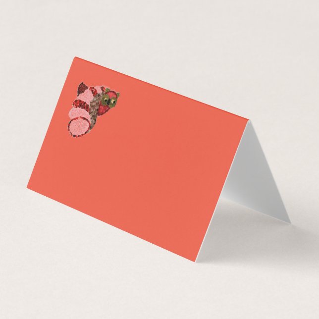 Owl Tent Folded Business Card (Front)