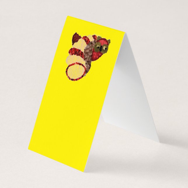 Owl Tent Folded Business Cards (Back)