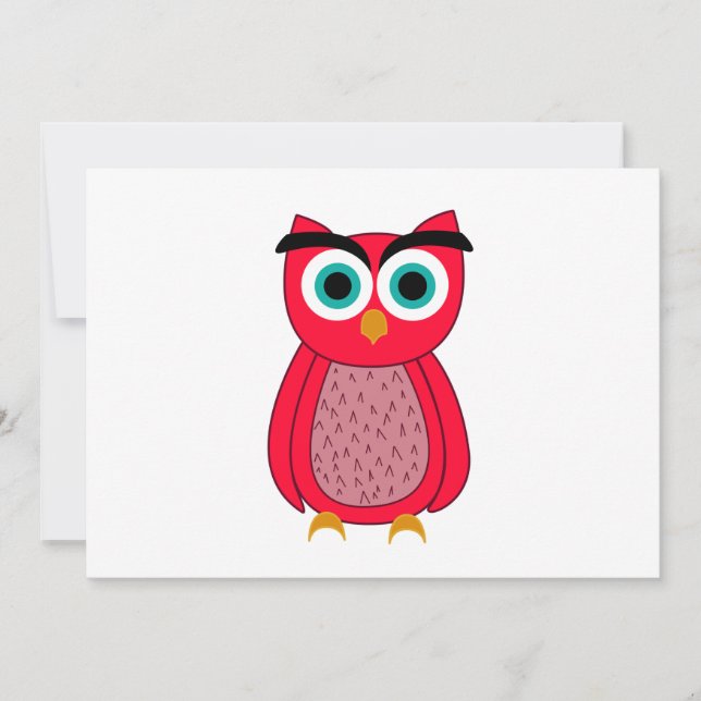 Owl  thank you card (Front)