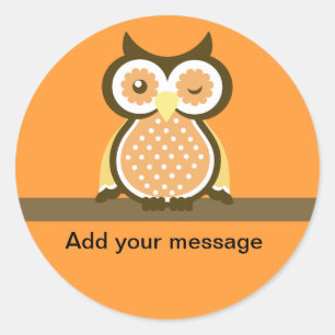Owl Thank You Stickers