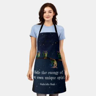 Owl That's Different With Unique Quote Collage Apron