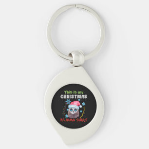Owl This Is My Christmas Pajama Shirt Key Ring