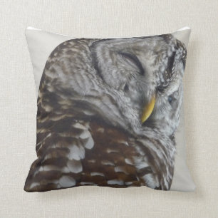 Owl throw pillow