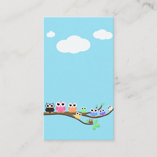 "Owl Together Now" Blank Business Card (Front)