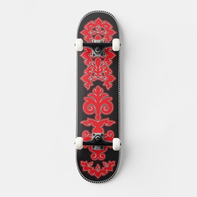 Owl Tribal Skate Design Skateboard (Front)
