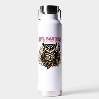 Owl Tribal Warrior, Guardian of the Night Water Bottle