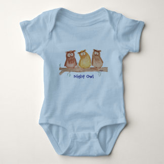 Owl Trio Baby Bodysuit