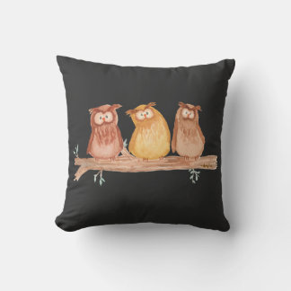 Owl Trio Cushion