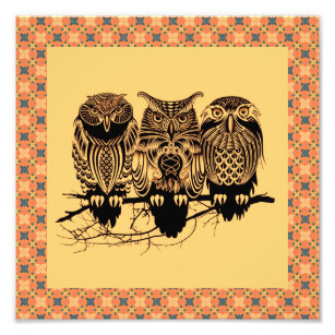 Owl Decor Posters & Photo Prints | Zazzle AU